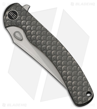 WE Knife Co. Dracarys Frame Lock Knife Gray Dragon Scale Ti (3.6" SW)