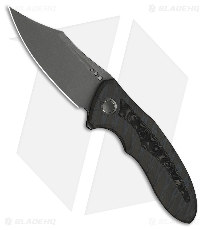 WE Knife Co. Varg Frame Lock Knife Tiger Stripe Flamed Ti & Rose CF (2.96" GSW)