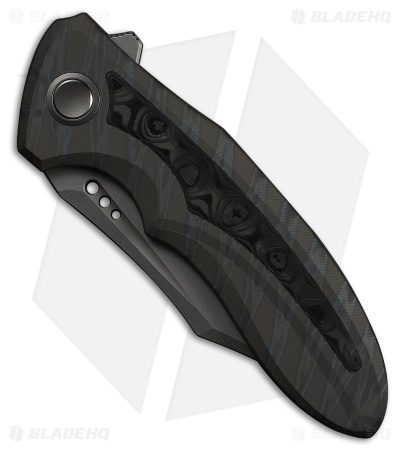 WE Knife Co. Varg Frame Lock Knife Tiger Stripe Flamed Ti & Rose CF (2.96" GSW)
