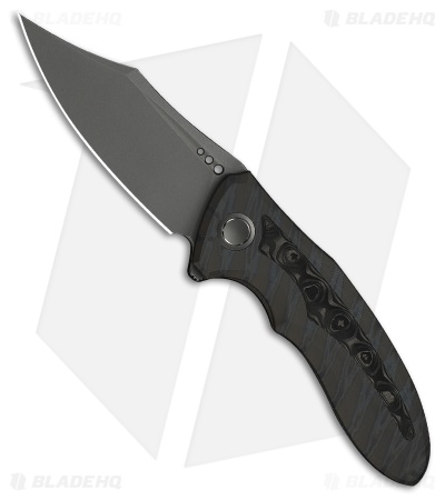 WE Knife Co. Varg Frame Lock Knife Tiger Stripe Flamed Ti & Rose CF (2.96" GSW)