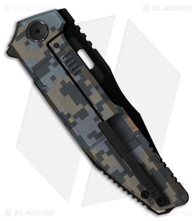 WE Knife Co. Barracks Frame Lock Knife Pixel Pattern Titanium (3.9" Black SW)