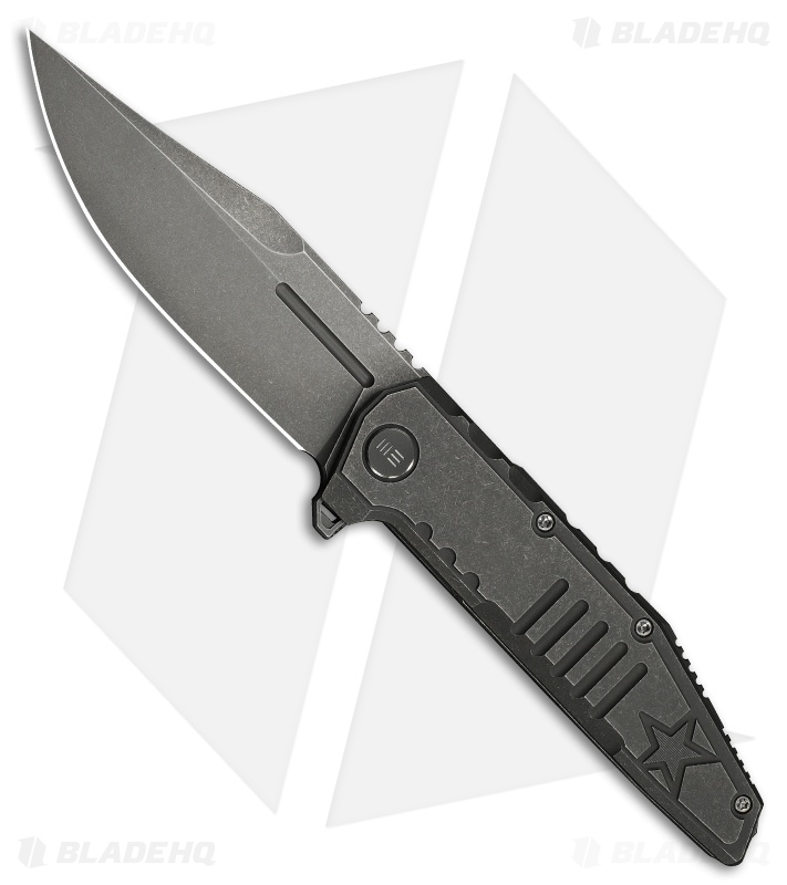 WE Knife Co. Temper Frame Lock Knife Gray Titanium (3.9" Gray SW)