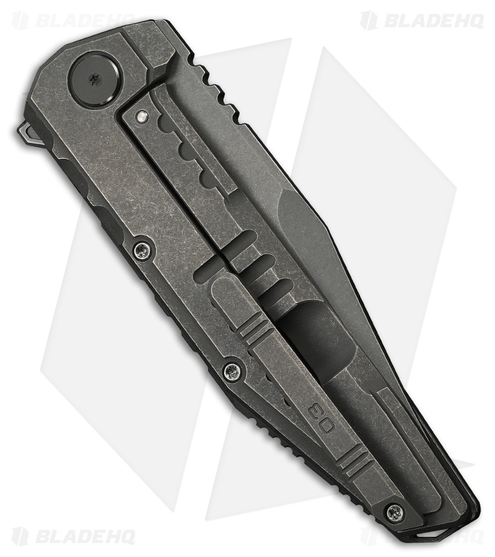 WE Knife Co. Temper Frame Lock Knife Gray Titanium (3.9" Gray SW)
