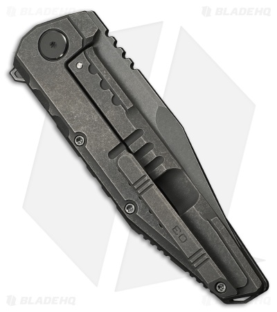WE Knife Co. Temper Frame Lock Knife Gray Titanium (3.9" Gray SW)