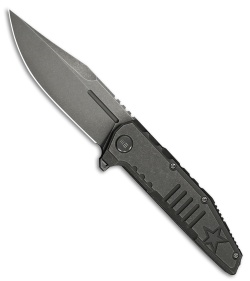 WE Knife Co. Temper Frame Lock Knife Gray Titanium (3.9" Gray SW)