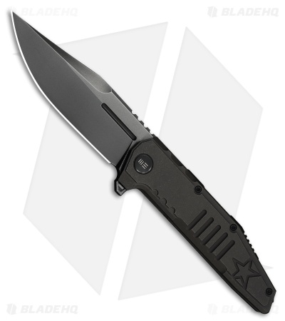 WE Knife Co. Temper Frame Lock Knife Charcoal Gray Titanium (3.9" Polished Gray)