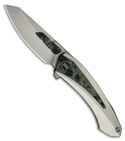 WE Knife Co. Suisei Liner Lock Knife Gray Ti/Jungle Wear Fatcarbon (3.28" SW)