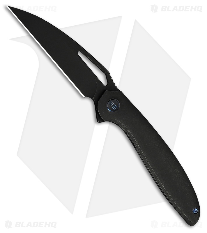 WE Knife Co. Tiercel Frame Lock Knife Black Titanium (3.24" Black SW MagnaCut)