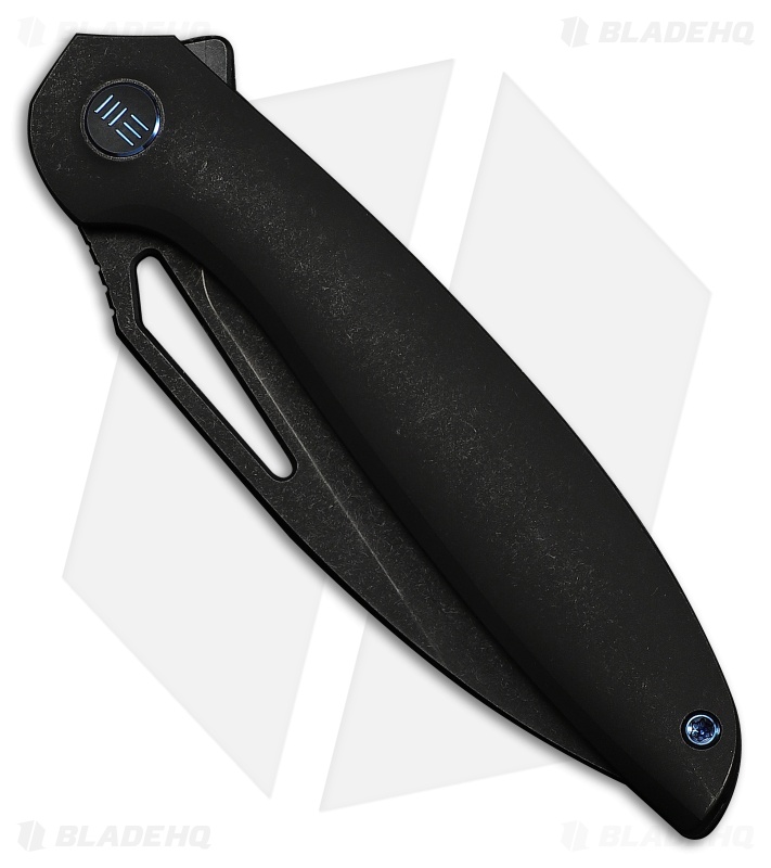 WE Knife Co. Tiercel Frame Lock Knife Black Titanium (3.24" Black SW MagnaCut)