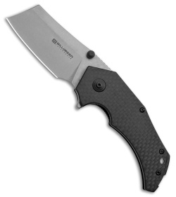 Willumsen Copenhagen Red E Liner Lock Knife Carbon Fiber (2.7" Stonewash)