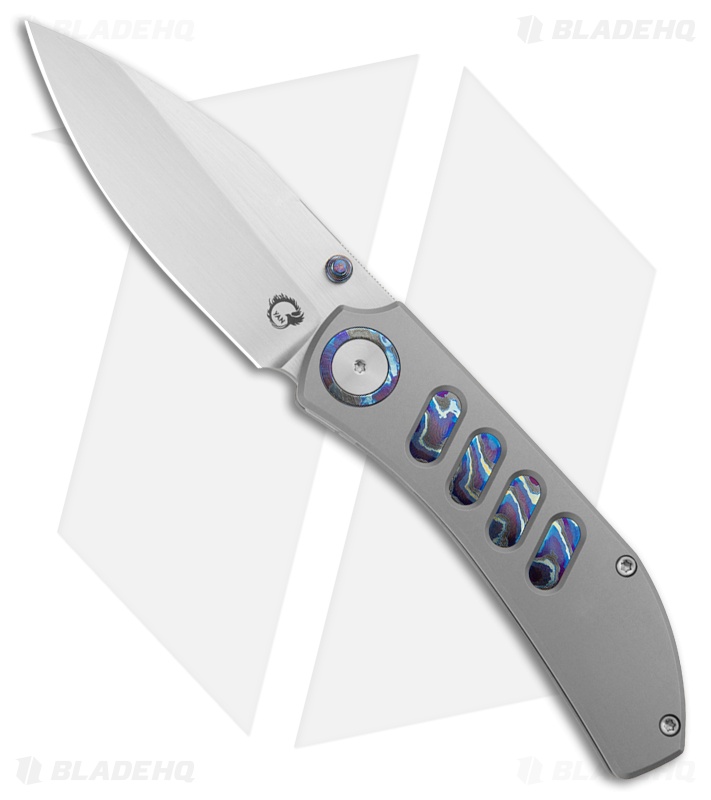 ★ yan★ Yan Chevron Knife | BB Ti/ZircuTi + Thumb Hole MagnaCut