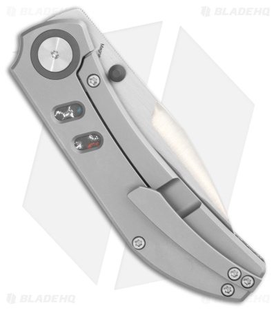Yan Knives Chevron MagnaCut Thumb Stud Knife Nebula Carbon Fiber (3.5" Satin)