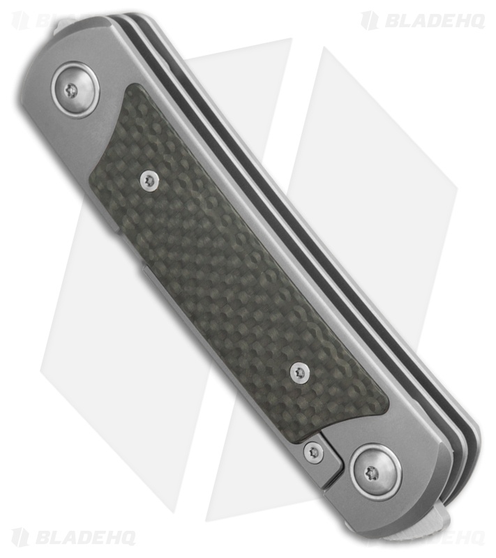 Yan Knives EMW Frame Lock Knife Titanium Carbon Fiber Inlays (3" Satin)