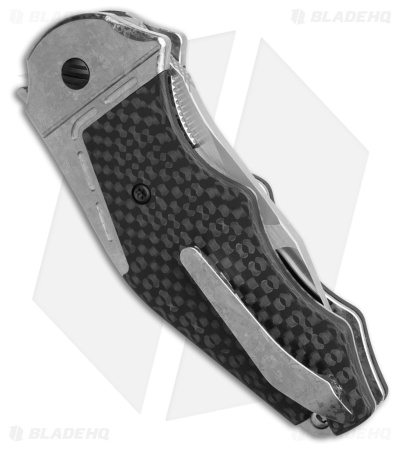 Yan Knives GTC Cabot Knife Crystal TI/Satin with CF Inlay (S90V Satin)