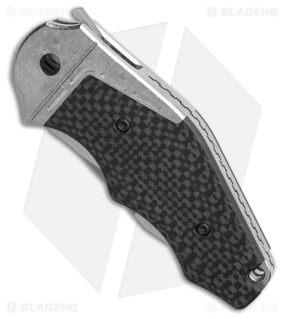 Yan Knives GTC Cabot Knife Crystal TI/Satin with CF Inlay (S90V Satin)