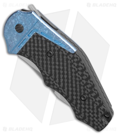 Yan Knives GTC Cabot Knife TI/Black DLC with CF Inlay (S90V Satin)