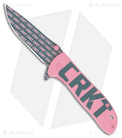 CRKT Drifter Liner Lock Knife Pink G-10 (2.88" Ceramic Coating)