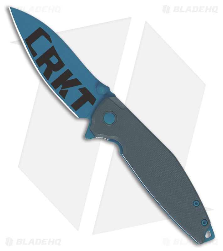 CRKT Ibis Frame Lock Knife Blue G-10/Steel (3.1" Blue Cerakote 14C28N)