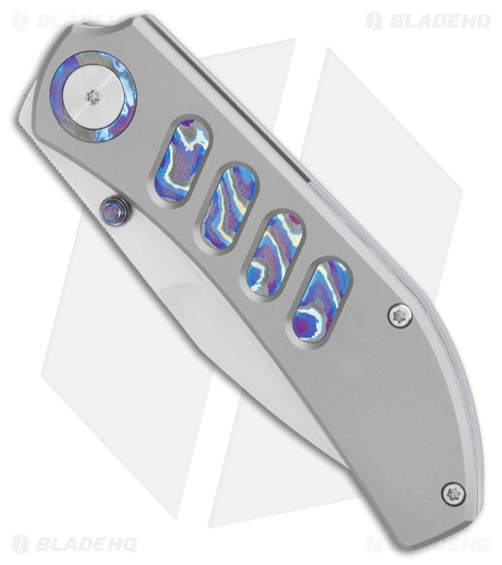 ★ yan★ Yan Chevron Knife | BB Ti/ZircuTi + Thumb Hole MagnaCut