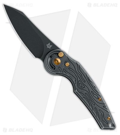 Fox Knives Jupiter Pocket Knife w/ Safety Lock Titanium (3.1" Black)