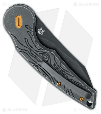 Fox Knives Jupiter Pocket Knife w/ Safety Lock Titanium (3.1" Black)
