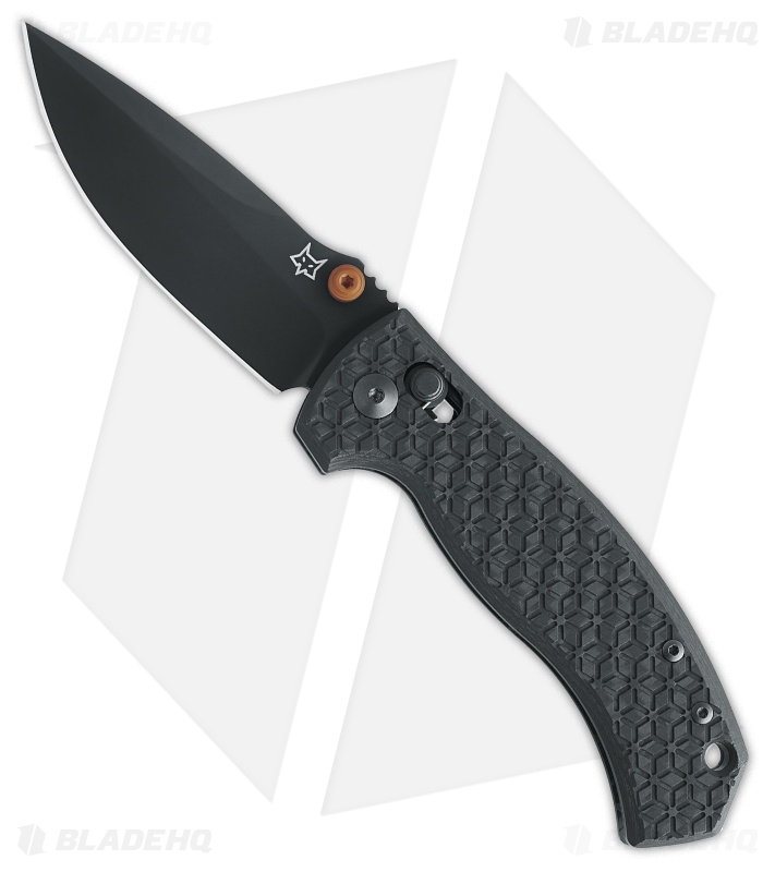 nyanchanNILøS Tucked Twist Fox Knives Anzu Knife Carbon Fiber MagnaCut Black