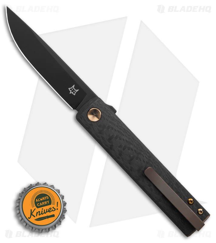 Fox Knives CHNOPS Liner Lock Knife Carbon Fiber & Bronze (3.25" PVD) FX-543 CFBR