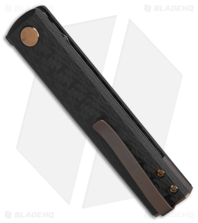 Fox Knives CHNOPS Liner Lock Knife Carbon Fiber & Bronze (3.25" PVD) FX-543 CFBR