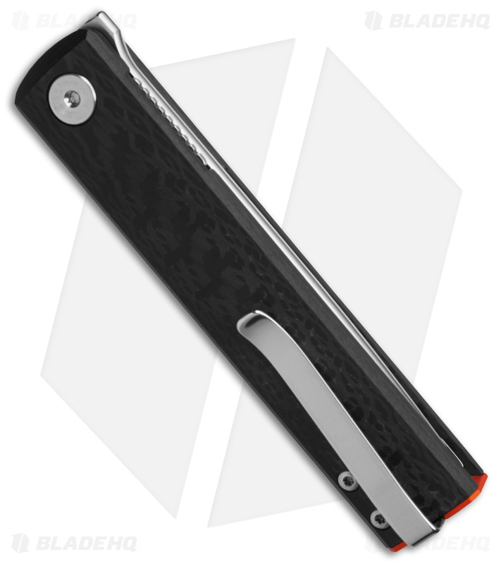 Fox Knives CHNOPS Liner Lock Knife Carbon Fiber w/ Orange (3.25" Satin)