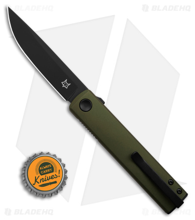 Fox Knives CHNOPS Liner Lock Knife Green Aluminum (3.25" Black) FX-543 ALG