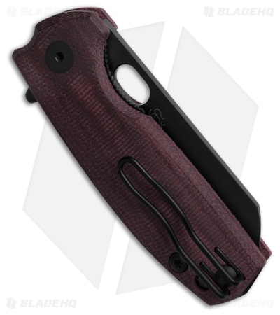Fox Knives Baby Core Liner Lock Knife Knife Burgundy Micarta (2.25" Black)