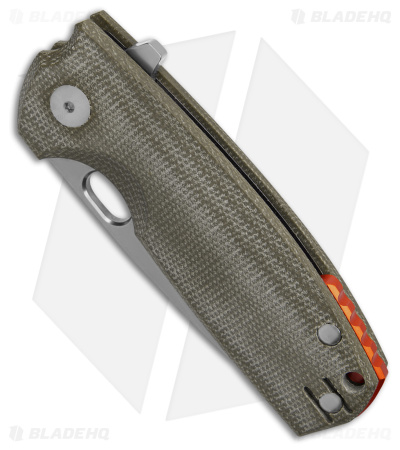 Fox Knives Vox Core Liner Lock Knife Forest Green Micarta (3.14"  Stonewash)