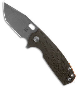 Fox Knives Vox Core Tanto Liner Lock Knife OD Green FRN (3" Acid Stonewash) 