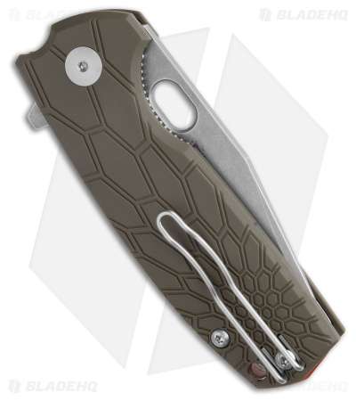 Fox Knives Vox Core Tanto Liner Lock Knife OD Green FRN (3" Acid Stonewash) 