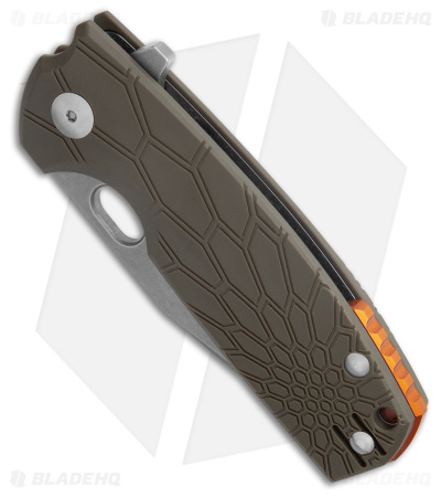 Fox Knives Vox Core Tanto Liner Lock Knife OD Green FRN (3" Acid Stonewash) 