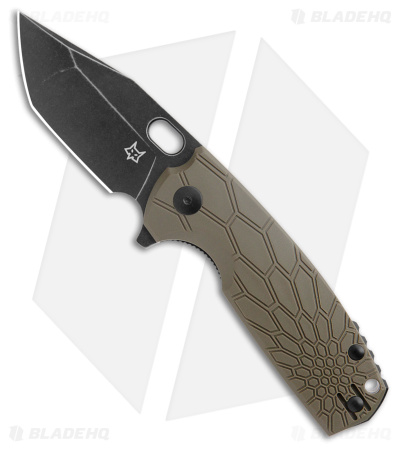 Fox Knives Vox Core Tanto Liner Lock Knife OD Green FRN (3" Black Stonewash) 