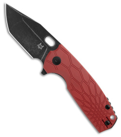 Fox Knives Vox Core Tanto Liner Lock Knife Red FRN (3" Black Stonewash) 