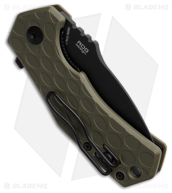 Fox Knives Italico Liner Lock Knife OD Green FRN  (2.3" Black M390)