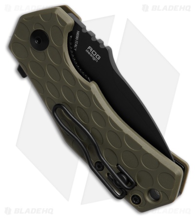 Fox Knives Italico Liner Lock Knife OD Green FRN  (2.3" Black M390)