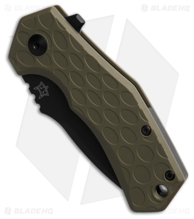 Fox Knives Italico Liner Lock Knife OD Green FRN  (2.3" Black M390)