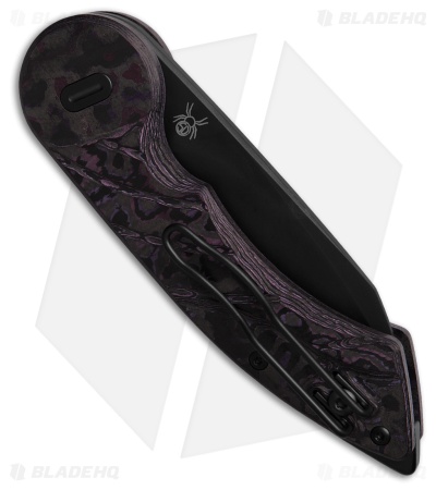 Fox Knives Radius Folding Knife Purple Fat Carbon (2.88" Black) FX-FA550CFFA