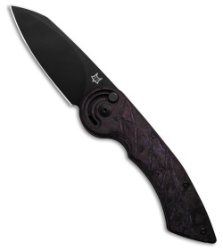 Fox Knives Radius Folding Knife Purple Fat Carbon (2.88" Black) FX-FA550CFFA