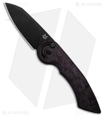 Fox Knives Radius Folding Knife Purple Fat Carbon (2.88" Black) FX-FA550CFFA