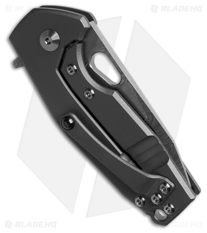 狐火 Fox Knives Jesper Voxnaes Suru Drop Point Titanium Damascus