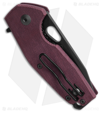 Fox Knives Vox Suru Knife Burgundy Micarta (2.36" PVD SW)