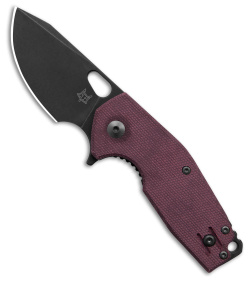 Fox Knives Vox Suru Knife Burgundy Micarta (2.36" PVD SW)