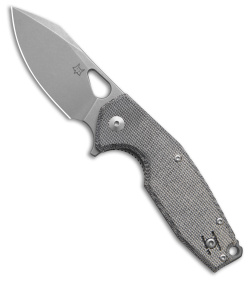 Fox Knives Vox Yaru Liner Lock Knife Black Micarta (2.75" Acid SW) FX-527LI MB