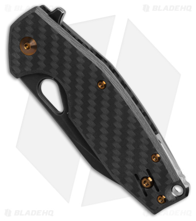 Fox Knives Vox Yaru Liner Lock Knife Carbon Fiber (2.75" PVD SW) FX-527LI CF