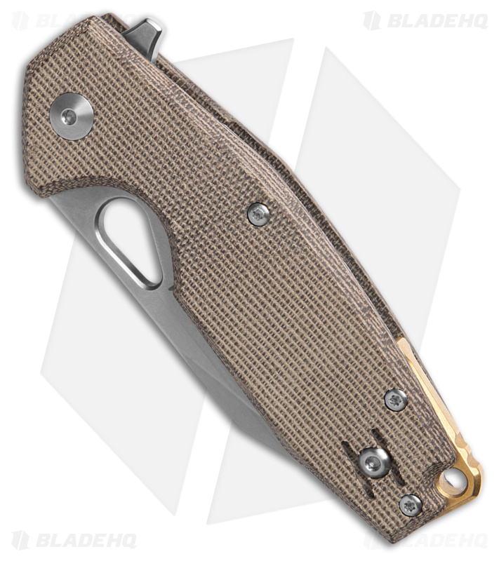 Fox Knives Vox Yaru Liner Lock Knife OD Green Micarta (2.75" SW) FX-527LI MOD