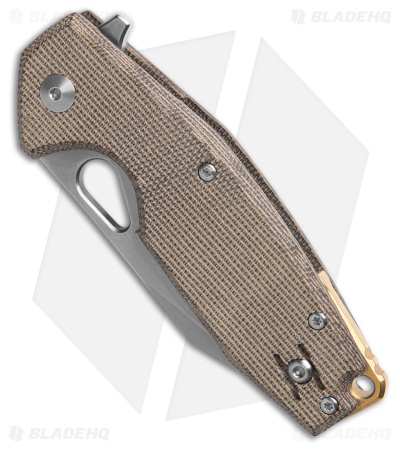 Fox Knives Vox Yaru Liner Lock Knife OD Green Micarta (2.75" SW) FX-527LI MOD